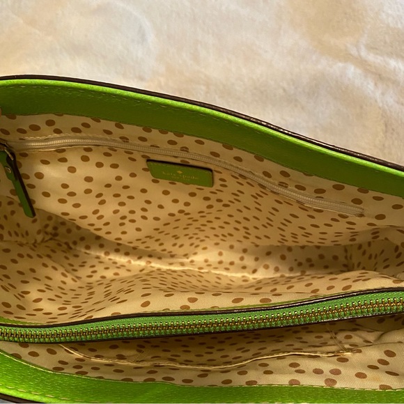 Kate Spade Wellesley Quinn handbag in Apple Green leather & dust cover - Picture 11 of 16
